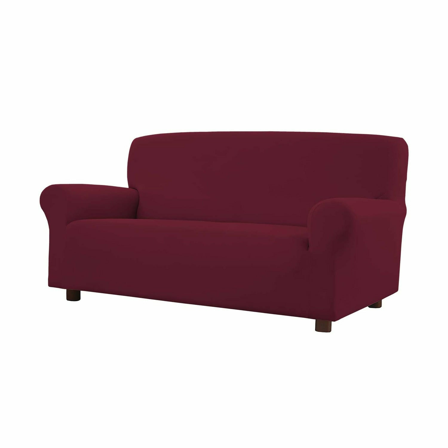 FRATELLI ZAMBETTI - Copridivano 2 posti elasticizzato Easy Bordeaux